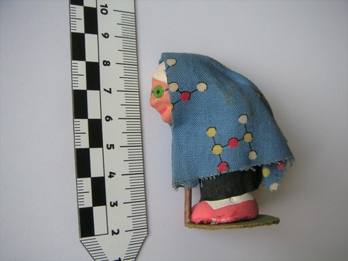 Hexe figur aus masse 50er - figur,
