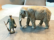 Lineol Zoowärter und Elefant